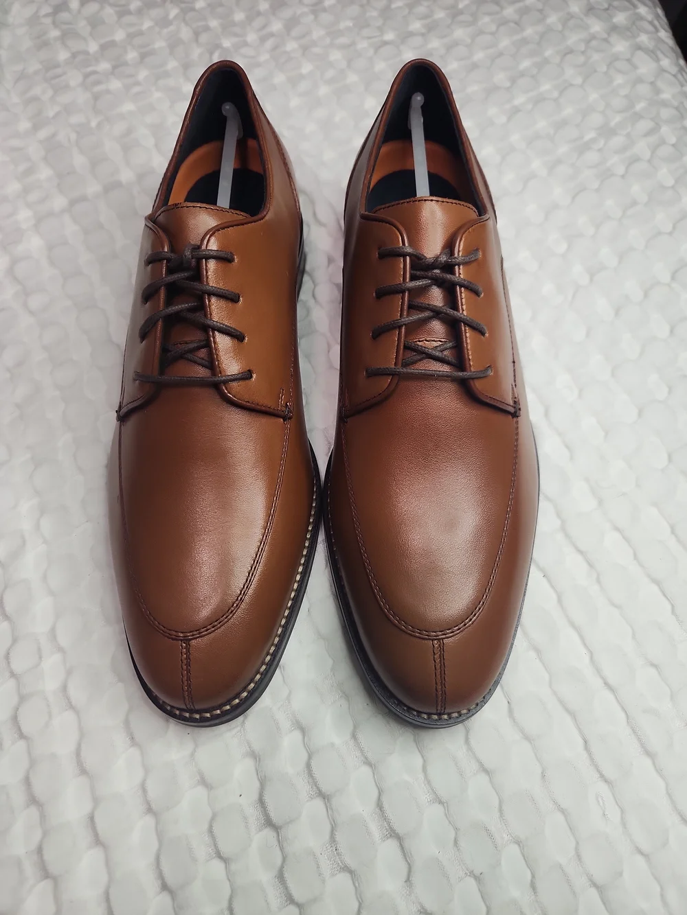 Cole Haan Men's Chestnut Brown Leather Derby Shoes